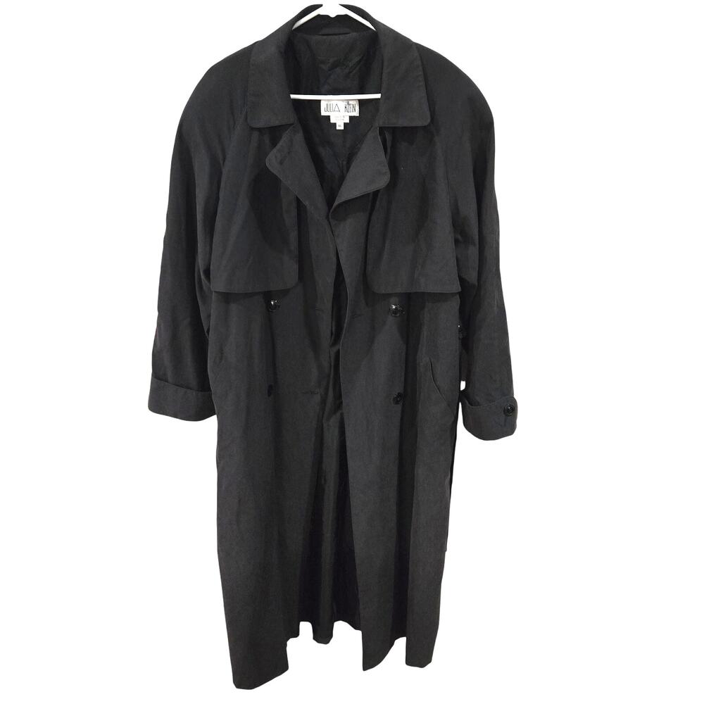 Julia Klein Sz 16 Womens Gray Trench Coat